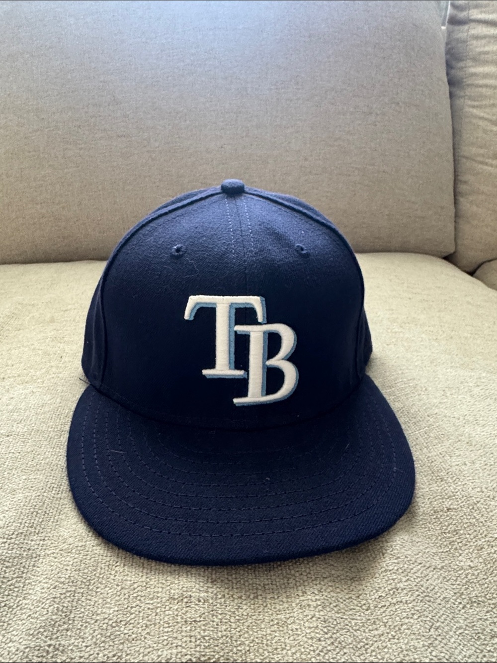 Tampa Bay Rays Navy TB Baseball Cap 7 1/4